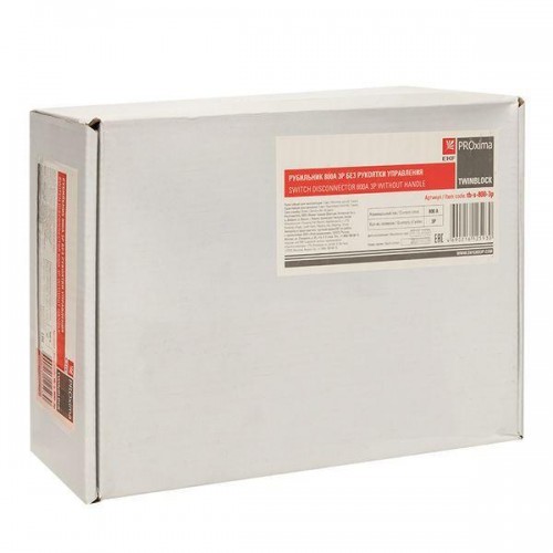 Рубильник 3п 800А без рукоятки управления TwinBlock PROxima EKF tb-s-800-3p