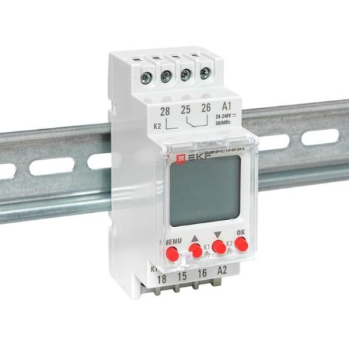 Таймер электронный двухканальный ТЭ-80 24-230В EKF te-80-24-2