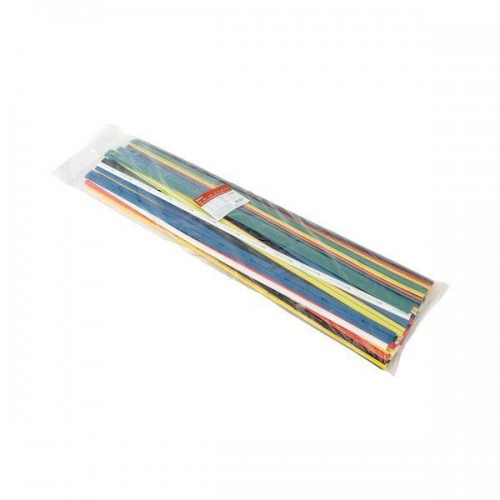 Набор трубок термоусадочных ТУТ 10/5; 12/6; 16/8; 20/10; 25/12.5; 30/15; 40/20 (7 цветов по 7шт 1м) PROxima EKF tut-n-1-r