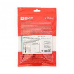 Набор трубок термоусадочных ТУТ нг тонкостен. 8/4 (7 цветов по 3шт 100мм) EKF tut-n-8