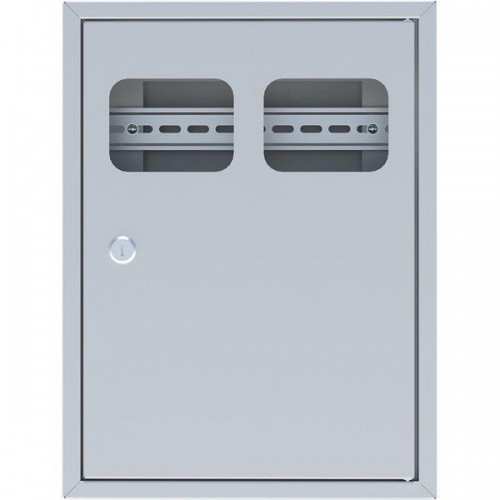 Щит ЯУР на 2 счетчика с двумя DIN-рейками (400х300х150) Basic EKF uerm-din-400-2