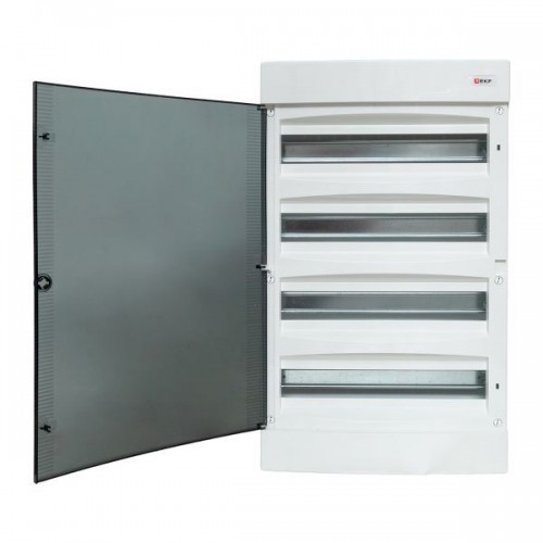 Щит распределительный навесной Unix 4x18мод. IP41 прозр. дверь PROxima EKF ux-4x18-n