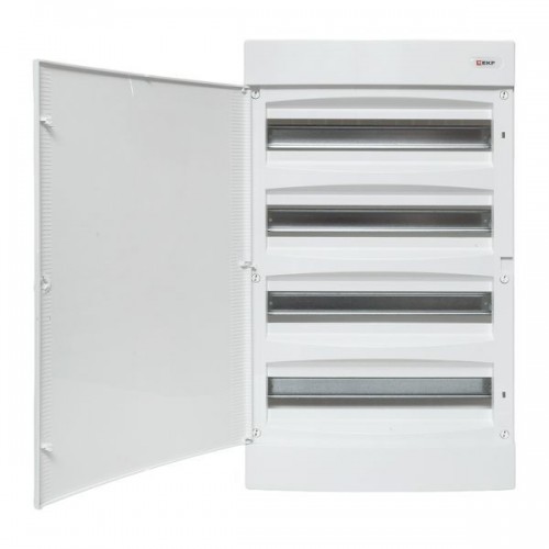 Щит распределительный навесной Unix 4х18мод. IP41 бел. дверь PROxima EKF ux-4x18-nw