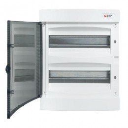 Щит распределительный навесной Unix 2х12мод. IP41 прозр. дверь PROxima EKF ux-2x12-n