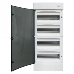 Щит распределительный навесной Unix 4х12мод. IP41 прозр. дверь PROxima EKF ux-4x12-n