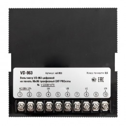 Вольтметр цифровой VD-963 на панель 96х96 трехфазный EKF vd-963