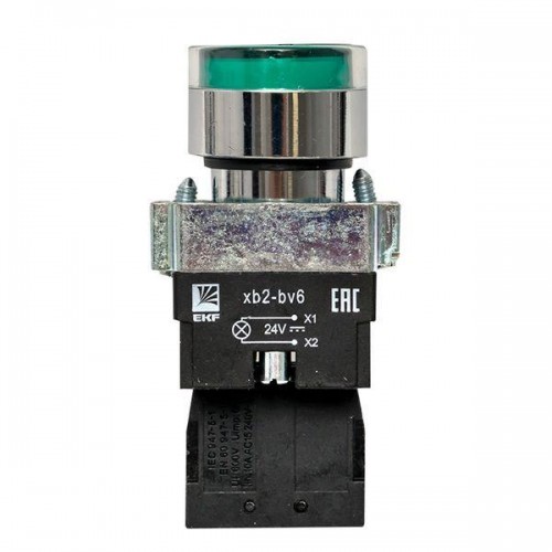 Кнопка BA31 с подсветкой 24В зел. NO PROxima EKF xb2-bw31-24