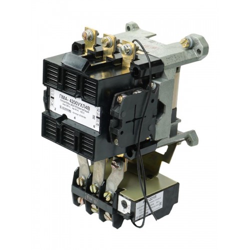 Пускатель ПМА 4200 УХЛ4 В 63А кат. 380В AC 2НО+2НЗ IP00 с реле РТТ-221П 53.5-63.0А Электротехник ET001541