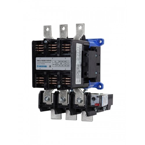 Пускатель ПМ 12-100200 УХЛ4 В 100А кат. 380В AC 2НО+2НЗ IP00 с реле РТТ-325 85-115А Электротехник ET504289