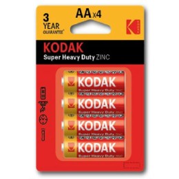 Элемент питания солевой AA/R6 1.5В SUPER HEAVY DUTY Zinc (блист.4шт) 30951044-RU1 KODAK Б0005119