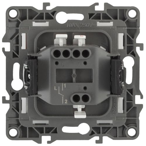 Выключатель 1-кл. СП Эра12 12-1101-01 10А IP20 250В 10AX механизм бел. Эра Б0014621