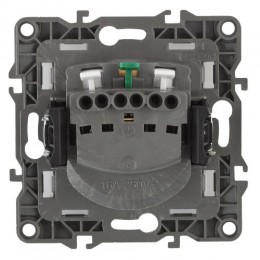 Розетка 1-м СП Эра12 12-2101-06 16А IP20 16AX 250В 2P+E Schuko механизм черн. Эра Б0014680