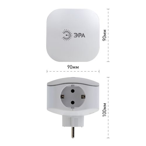 Разветвитель 3-м с заземл. 16А IP20 SP-3e-USB-2A 220В + 2хUSB 2000мА защ. шторки бел. Эра Б0015243