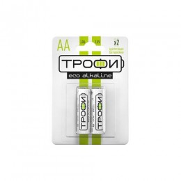 Элемент питания алкалиновый AA/LR6 LR6-2BL Eco (блист.2шт) Трофи Б0017045