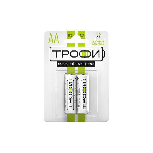Элемент питания алкалиновый AA/LR6 LR6-2BL Eco (блист.2шт) Трофи Б0017045