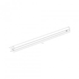 Светильник светодиодный LLED-01-14W-4000-W 14Вт 4000K L1022мм линейный с выключателем Эра Б0017427