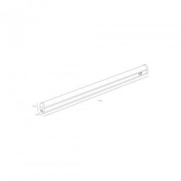 Светильник светодиодный LLED-02-12W-4000-MS-W 12Вт 4000K L872мм линейный с датчиком движения Эра Б0019785