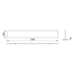 Светильник светодиодный SPO-7-40-4K-P (4) 40Вт 4000К IP40 1200х180х19 призма Эра Б0026974