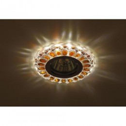 Светильник точечный DK LD10 SL OR/WH MR16 декор со светодиод. подсветкой прозр. оранж. ЭРА Б0028093