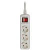 Удлинитель 3х3м с заземл. 16А IP20 U-3es-3m-3х1 ПВС 3х1 с выкл. Эра Б0028378