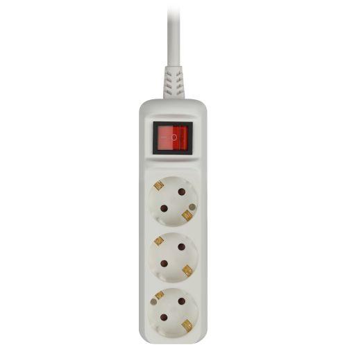 Удлинитель 3х3м с заземл. 16А IP20 U-3es-3m-3х1 ПВС 3х1 с выкл. Эра Б0028378