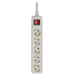 Удлинитель 5х5м с заземл. 16А IP20 U-5es-5m-3х1 ПВС 3х1 с выкл. Эра Б0028383