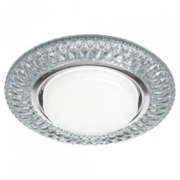 Светильник светодиодный точечный DK LD23 SL/WH GX53 декор со светодиод. подсветкой прозр. ЭРА Б0029627