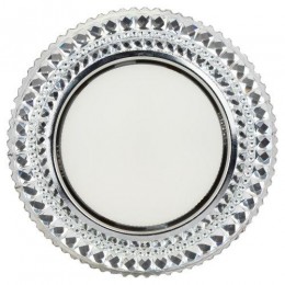 Светильник точечный DK LD26 SL/WH GX53 декор со светодиод. подсветкой прозр. ЭРА Б0029638