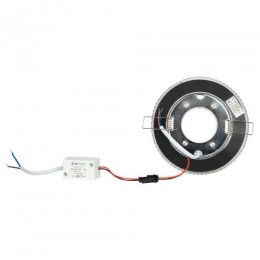 Светильник точечный DK LD26 SL/WH GX53 декор со светодиод. подсветкой прозр. ЭРА Б0029638