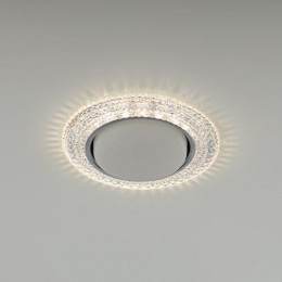 Светильник точечный DK LD26 SL/WH GX53 декор со светодиод. подсветкой прозр. ЭРА Б0029638