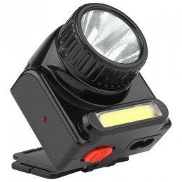 Фонарь аккумуляторный налобный Армия России Гранит GA-501 COB 3Вт + LED 3Вт ближний и дальний свет (картон. упак.) Эра Б0030185