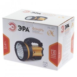 Фонарь-прожектор аккумуляторный Альфа PA-603 36LED литиевый аккум. 3А.ч ЗУ 220В + 12В (инд. упак.) Эра Б0031034