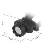 Фонарь GB-602 налобный 7хLED 3хAAA 4 реж. черн. блист. ЭРА Б0031382