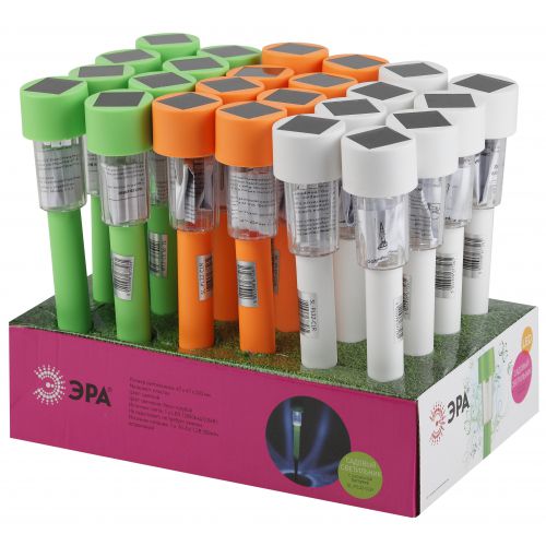 Светильник садовый SL-PL30-CLR солнечная батарея пластик цветн. 32см (24/1320) Эра Б0032593