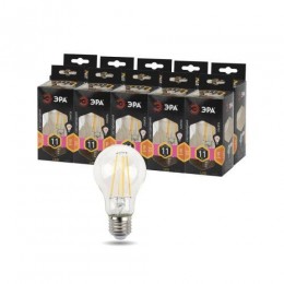 Лампа светодиодная филаментная F-LED A60-11W-827-E27 11Вт A60 грушевидная 2700К тепл. бел. E27 Эра Б0035025