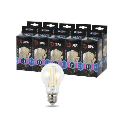 Лампа светодиодная филаментная F-LED A60-11W-840-E27 11Вт A60 грушевидная 4000К нейтр. бел. E27 Эра Б0035026