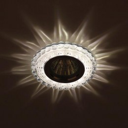 Светильник DK LD35 SL/WH MR16 декор. со светодиодной подсветкой прозр. ЭРА Б0036503