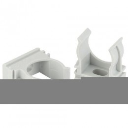 Держатель для труб (клипса) d40мм сер. Эра Б0039111