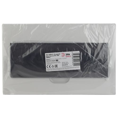 Бокс ЩРВ-П-18 мод. встраив. пластик IP41 SIMPLE NO-box_simple-plastic_18_flush ЭРА Б0041515