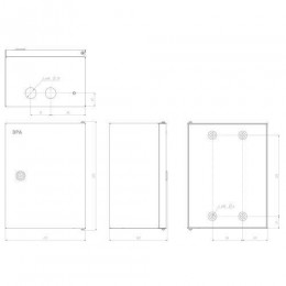 Корпус металлический ЩМПг-00 290х220х155 IP54 NO_SIMPLE_STM_SHMPg-00_IP54 ЭРА Б0041664