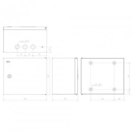 Корпус металлический ЩМПг-02 250х300х175 IP54 NO_SIMPLE_STM_SHMPg-02_IP54 ЭРА Б0041665
