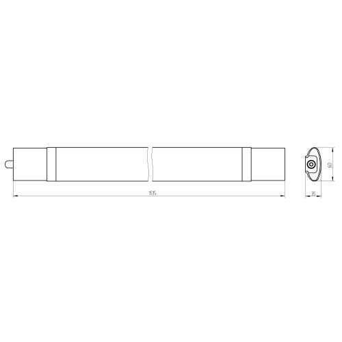 Светильник светодиодный SPP-3-50-4K-M 50Вт 4000К IP65 4250лм 1520х64 линейный матов. Эра Б0041977