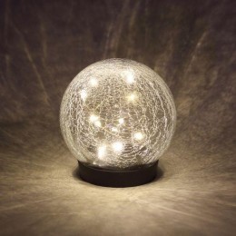 Светильник садовый ERASF012-24 Шар на солнечной батарее 15 LED 15см Эра Б0044232