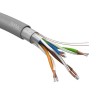 Кабель витая пара F/UTP кат.5E 4х2х24AWG solid CCA PVC Simple сер. (м) Эра Б0044440