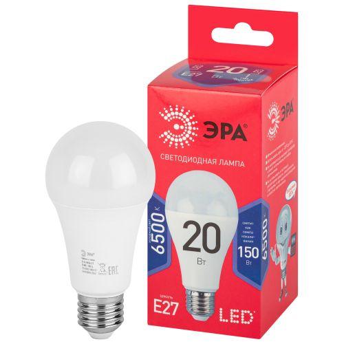 Лампа светодиодная RED LINE LED A65-20W-865-E27 R 20Вт A65 груша 6500К холод. бел. E27 Эра Б0045326
