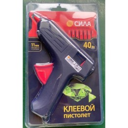 Термопистолет клеевой SGG40-01 40Вт под стержень 11мм (в комл. 11ммх7см 2ш) СИЛА Б0046683