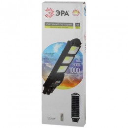 Светильник 60Вт 5000К IP65 1000лм консольный на солнечной батарее SMD с датчиком движения ПДУ Эра Б0046801