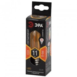 Лампа светодиодная филаментная F-LED B35-11w-827-E27 B35 11Вт свеча E27 тепл. бел. ЭРА Б0046986