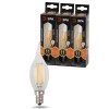Лампа светодиодная филаментная F-LED BXS-11W-827-E14 BXS 11Вт свеча на ветру E14 тепл. бел. ЭРА Б0047001
