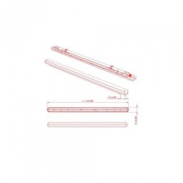 Светильник светодиодный SPP-201-0-40K-048 48Вт 4000К IP65 4500лм 1500мм линейный матов. Эра Б0047178